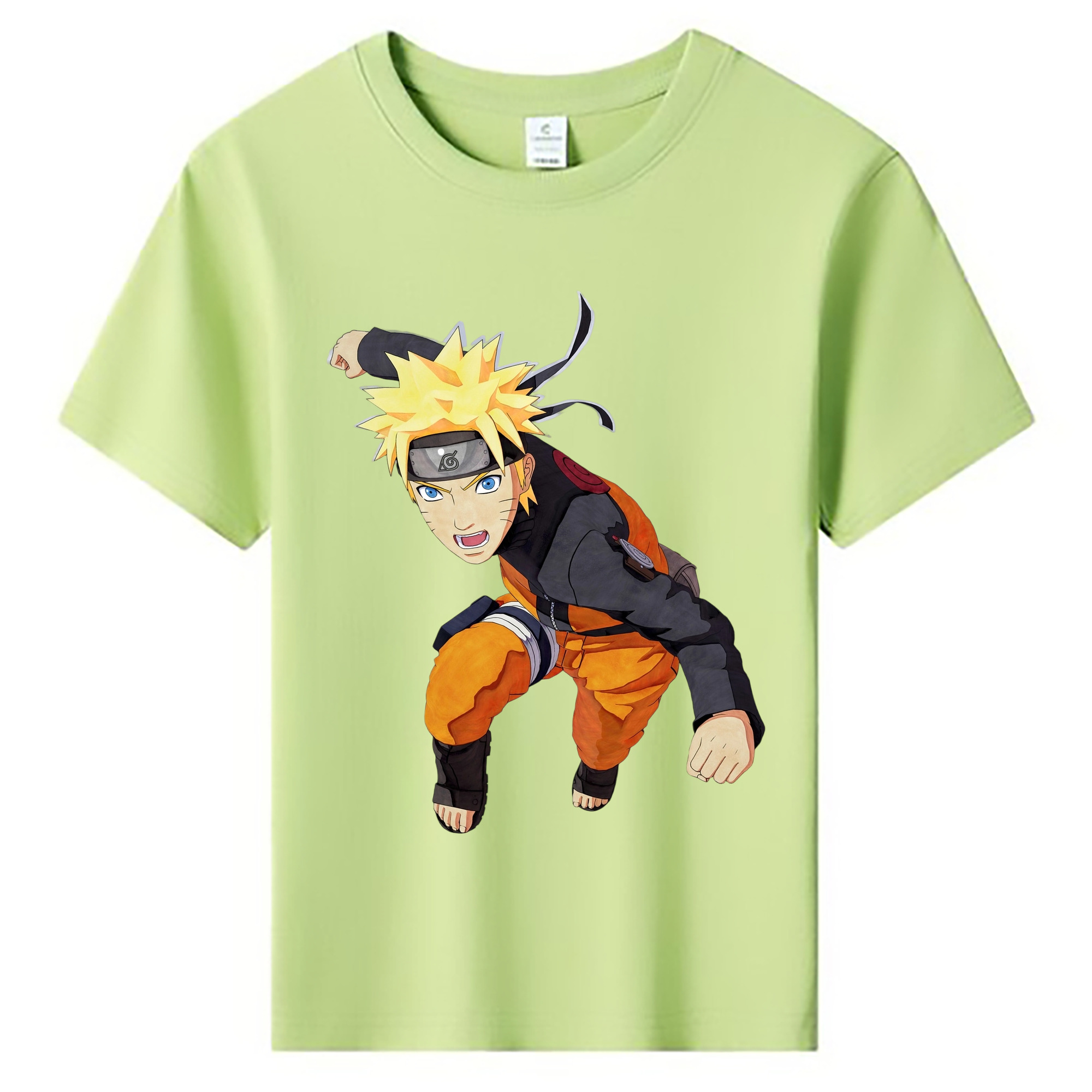 （画像用） NARUTO -ナルト- うずまき ナルト Uzumaki Naruto 綿100％キッズTシャツ（フロントプリント）